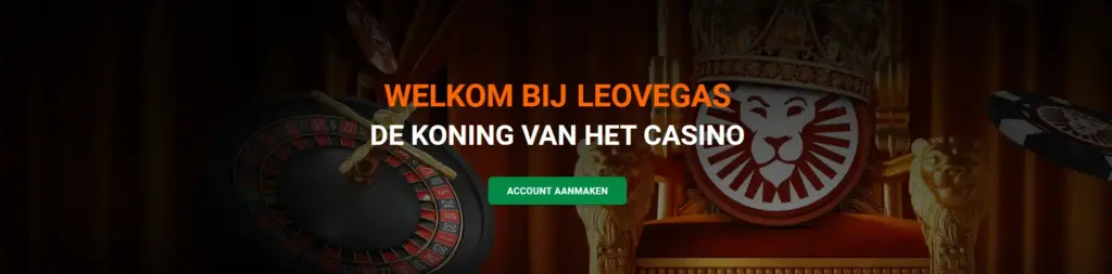 Welkomstbanner van het online casino – openingsbeeld